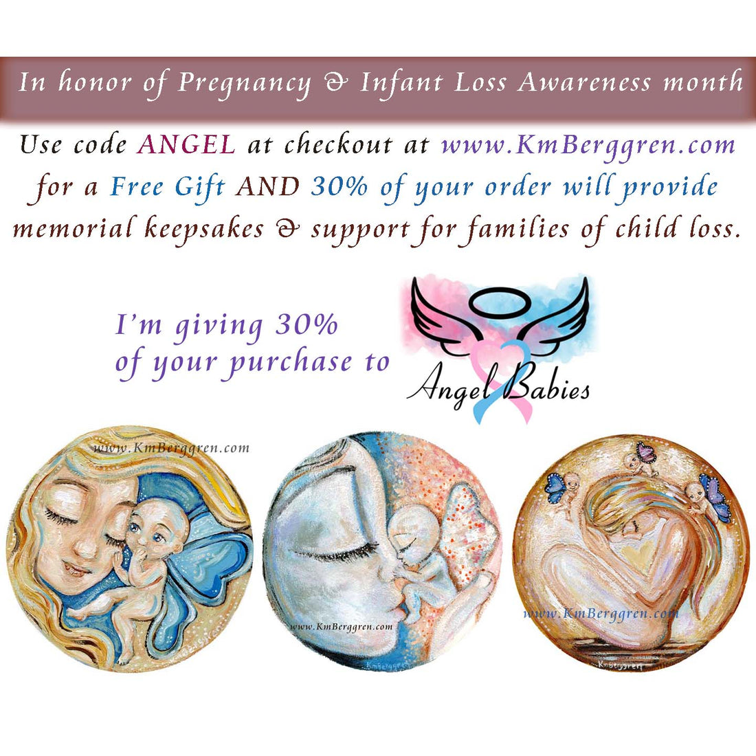 angel baby artwork, prints of winged babies, artwork for loss moms, miscarriage condolence gifts, baby and child loss gifts, angel child, kmberggren art