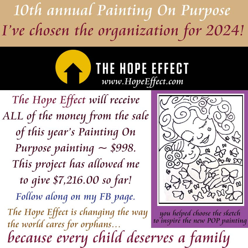 the hope effect, art for charity, artists helping others, helping orphans, charity for orphans, joshua becker non profit, josh becker charity