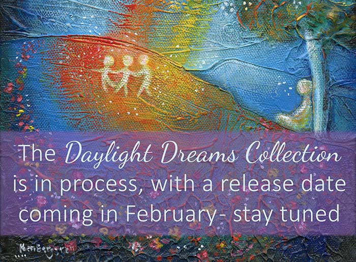 paintings of people, paintings of mothers, paintings of families, kmberggren art, kimberggren art, mountains in pink and blue with woman and child, mother and child in the mountains, art of the outdoors, nature art, wide open spaces painting