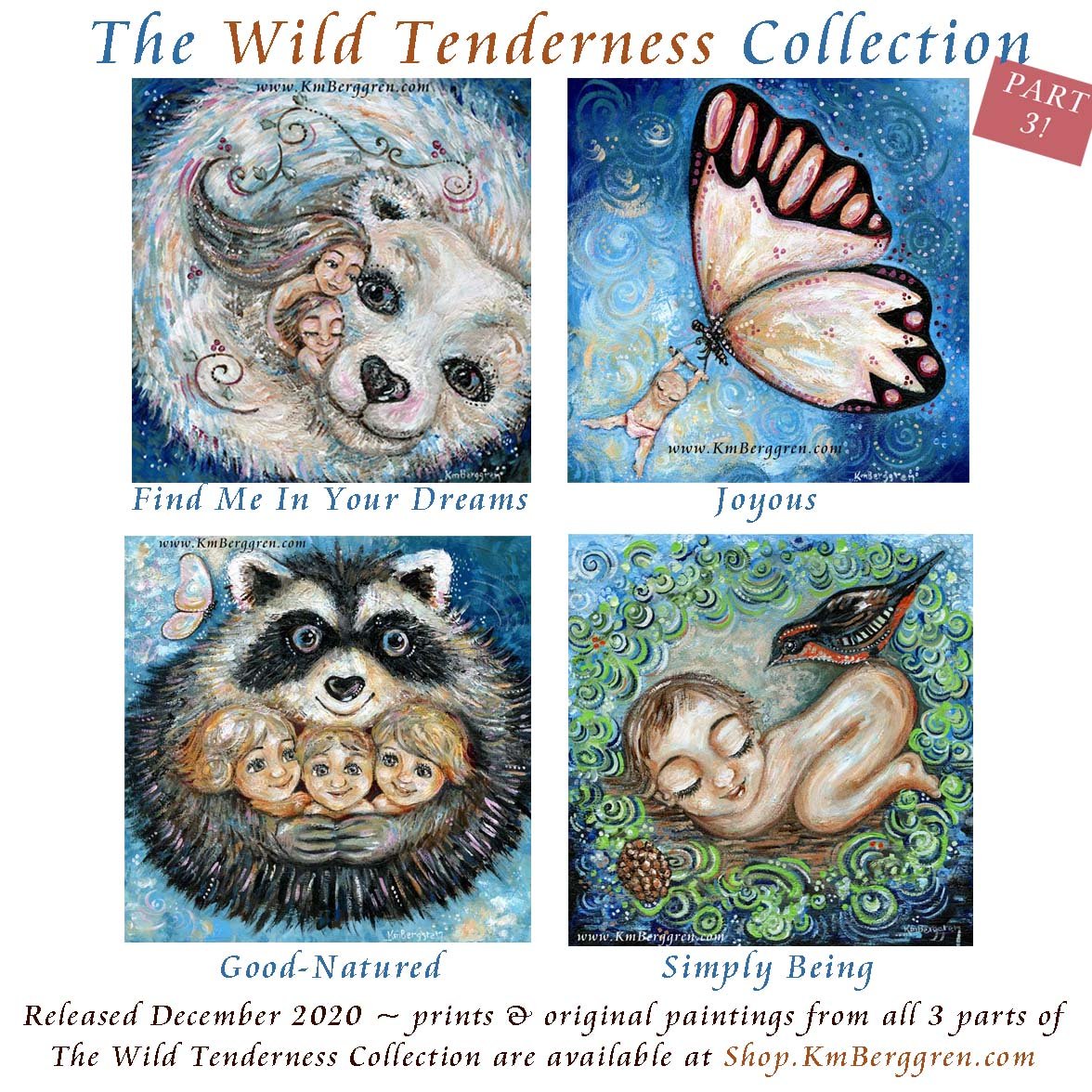 Kids and Animals Whimsical Art Wall Decor