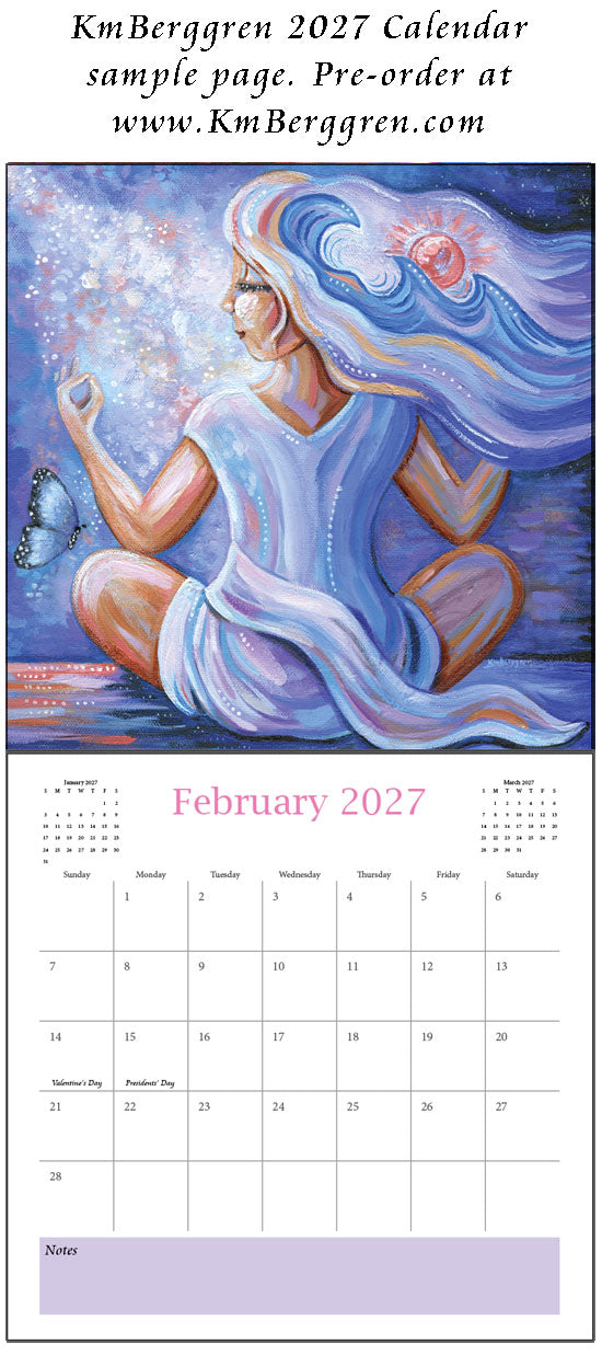art calendar 2027, km berggren art calendar, mother child calendar, calendar for moms, planner for moms, keepsake calendar, collectible calendar, mom and baby art, calendar for families, calendar for mothers, new baby calendar, new baby gift, new mom gift, push gift artwork, family of 5 painting, mother and two kids, 2 kids artwork, mom and babies painting, paintings of women, art for women