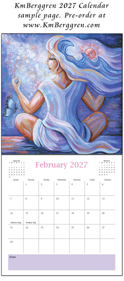art calendar 2027, km berggren art calendar, mother child calendar, calendar for moms, planner for moms, keepsake calendar, collectible calendar, mom and baby art, calendar for families, calendar for mothers, new baby calendar, new baby gift, new mom gift, push gift artwork, family of 5 painting, mother and two kids, 2 kids artwork, mom and babies painting, paintings of women, art for women