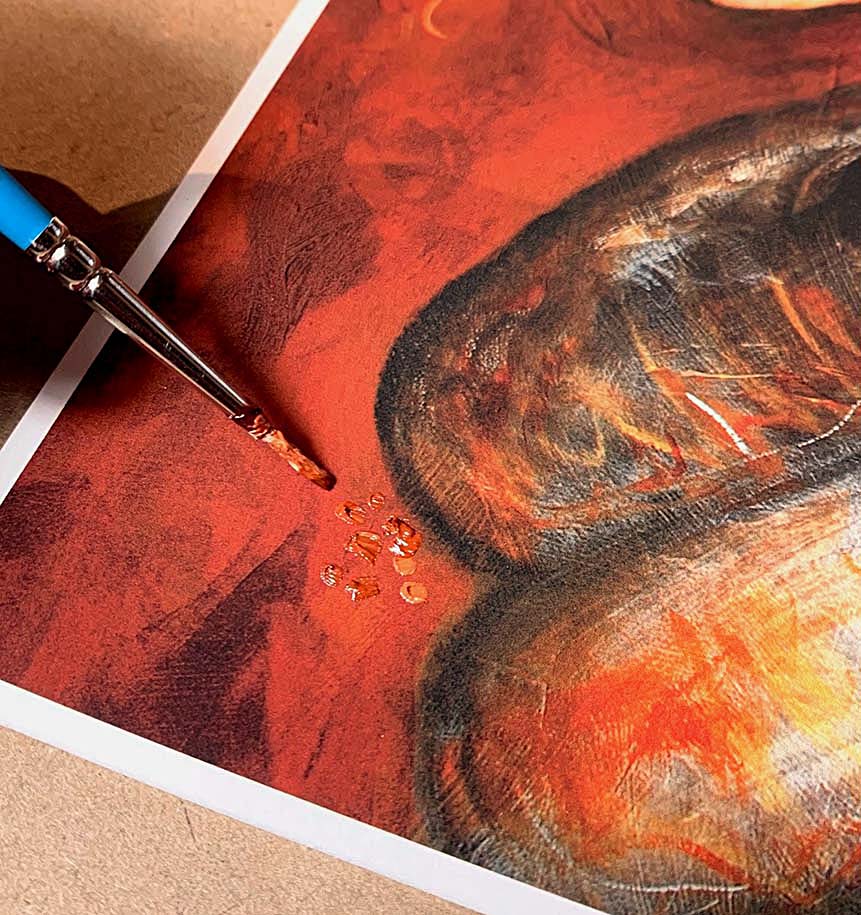 Artistic depiction of a woman holding a child with a decorative background, mother and daughter hugging artwork, painting of mom and little girl, forgiveness artwork, paintings of forgiving, hopeful optimistic gold and red artwork for moms and women, kmberggren, km berggren, kimberggren