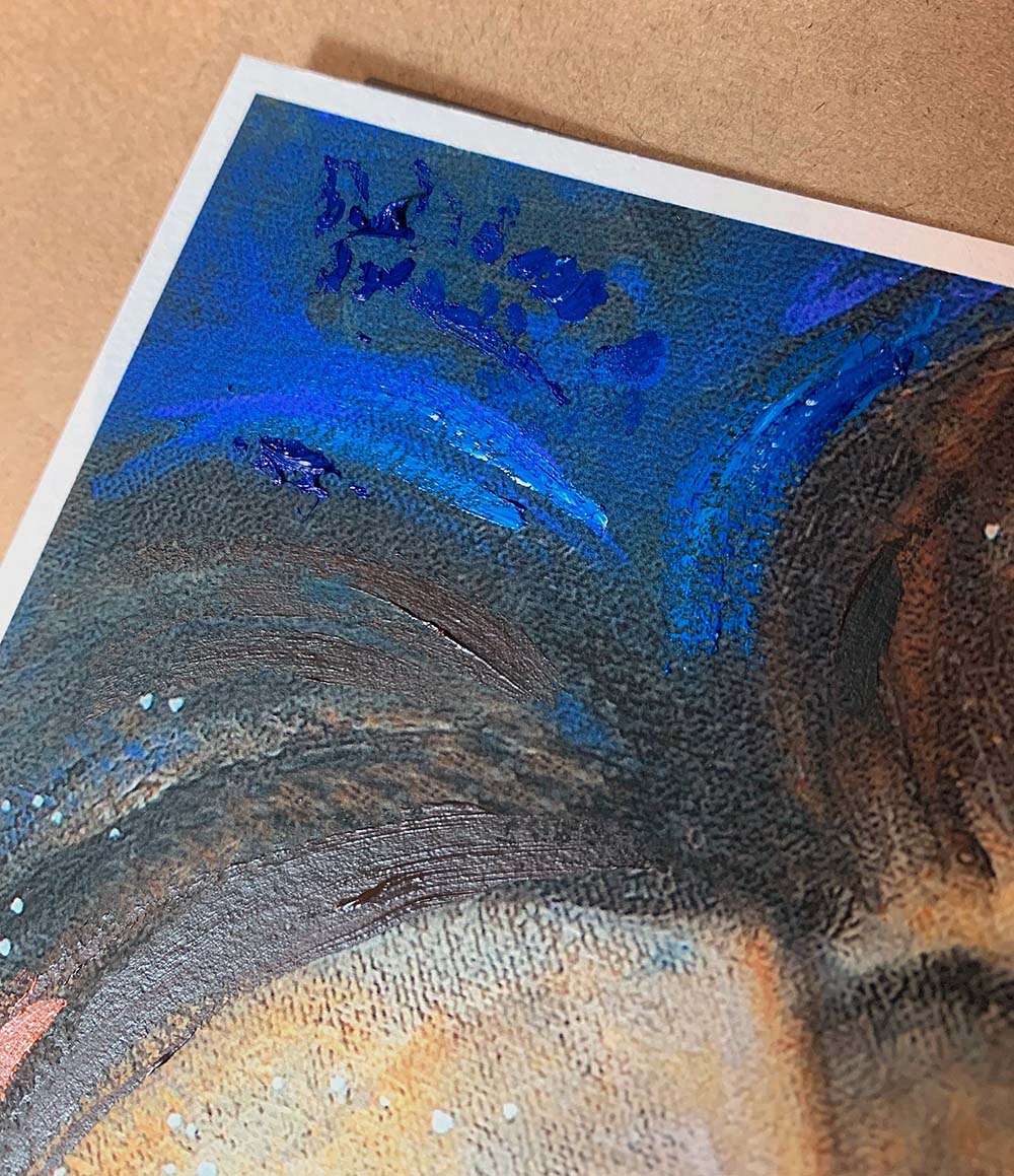 From The Vault - TENDER AFFECTION ♥ One-Of-A-Kind Embellished Print