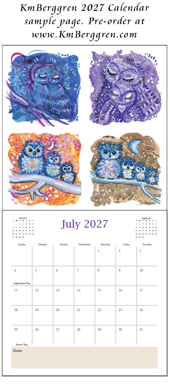 art calendar 2027, km berggren art calendar, mother child calendar, calendar for moms, planner for moms, keepsake calendar, collectible calendar, mom and baby art, calendar for families, calendar for mothers, new baby calendar, new baby gift, new mom gift, push gift artwork, family of 5 painting, mother and two kids, 2 kids artwork, mom and babies painting, paintings of women, art for women