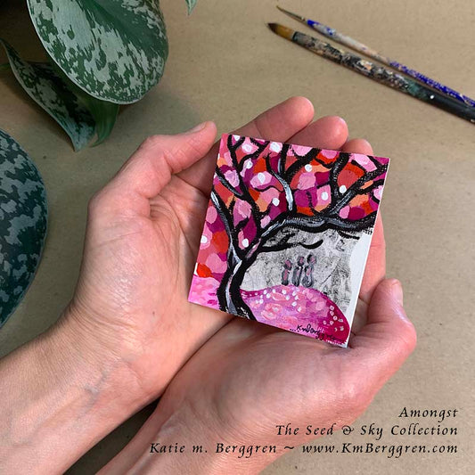►ONE AVAILABLE◄ Amongst - Original Miniature Fine Art Painting on Paper