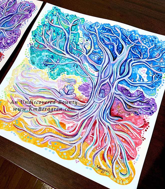 ►SOLD◄ An Undiscovered Bounty - Original Fine Art Painting on 12x12 inch Paper