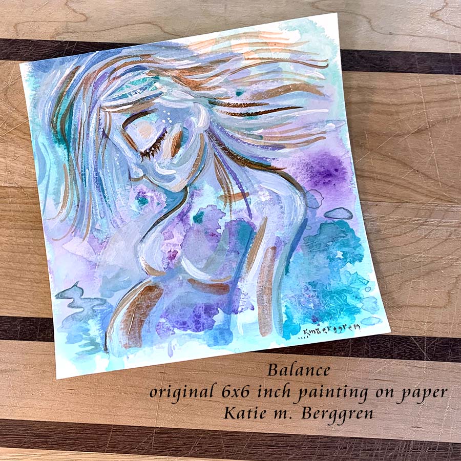 pregnancy artwork, expectant mother gift, artwork of pregnant woman, expectant parent art painting, purple and aqua artwork, long haired pregnant mother art print, healthy pregnancy artwork, baby shower gift