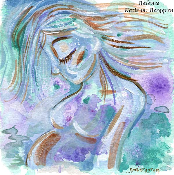 pregnancy artwork, expectant mother gift, artwork of pregnant woman, expectant parent art painting, purple and aqua artwork, long haired pregnant mother art print, healthy pregnancy artwork, baby shower gift