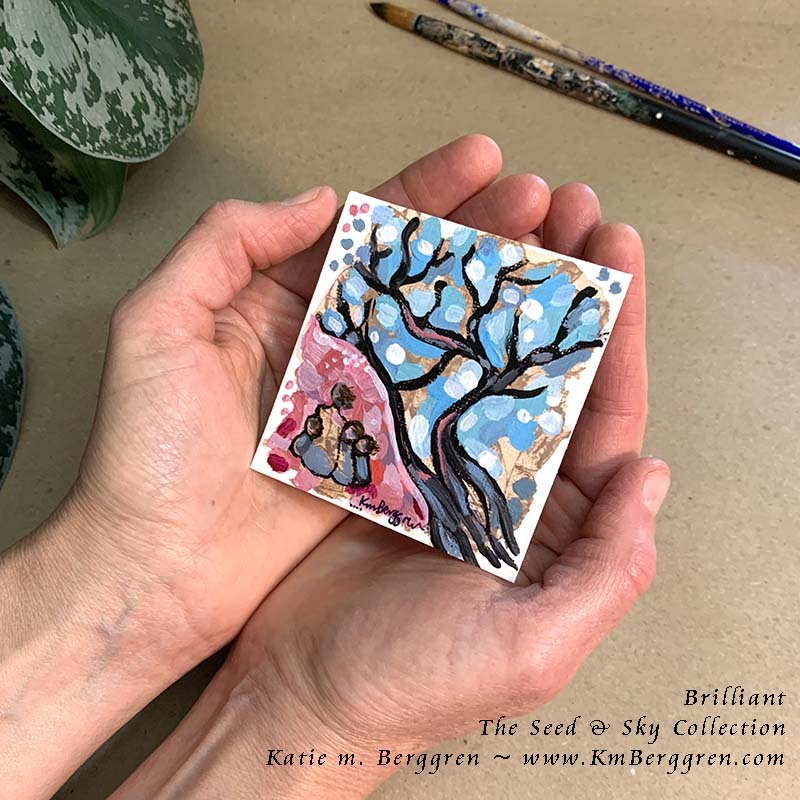 ►ONE AVAILABLE◄ Brilliant - Original Miniature Fine Art Painting on Paper