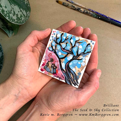►ONE AVAILABLE◄ Brilliant - Original Miniature Fine Art Painting on Paper