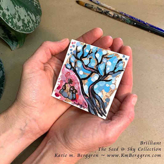 ►ONE AVAILABLE◄ Brilliant - Original Miniature Fine Art Painting on Paper