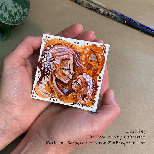 ►ONE AVAILABLE◄ Dazzling - Original Miniature Fine Art Painting on Paper