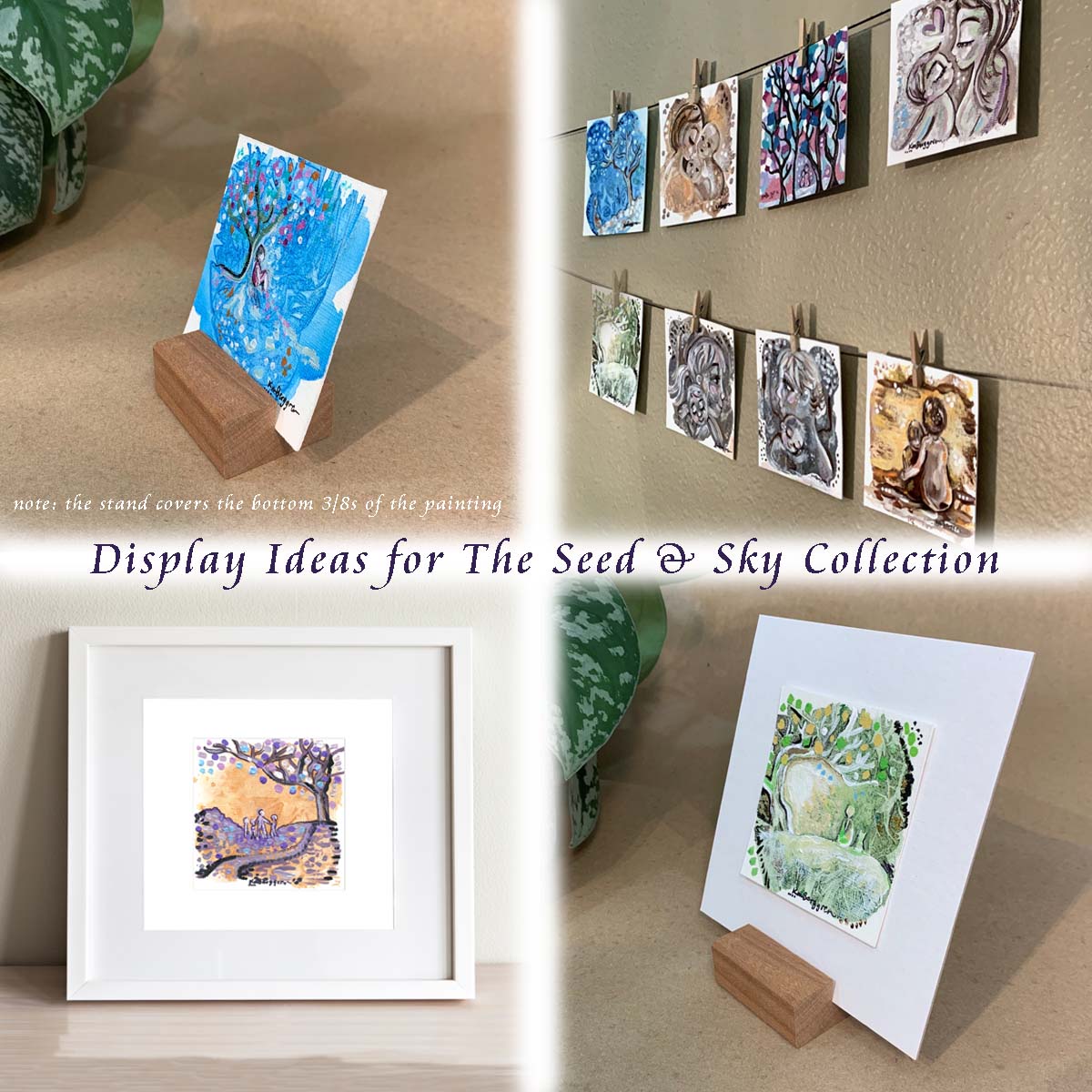 ►SOLD◄ Light As Spring - Original Miniature Fine Art Painting on Paper