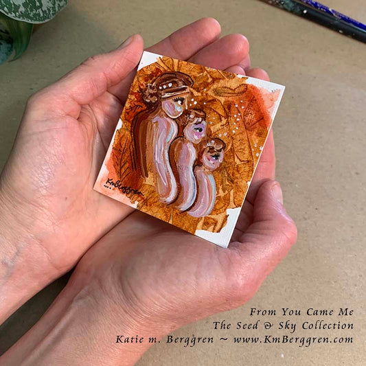 ►ONE AVAILABLE◄ From You Came Me - Original Miniature Fine Art Painting on Paper