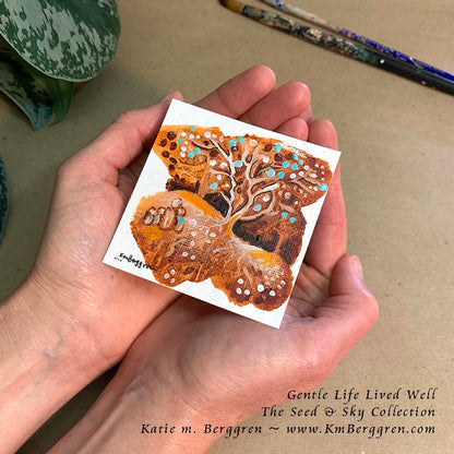 ►ONE AVAILABLE◄ Gentle Life Lived Well - Original Miniature Fine Art Painting on Paper