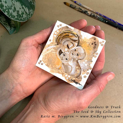 ►SOLD◄ Goodness & Truth - Original Miniature Fine Art Painting on Paper
