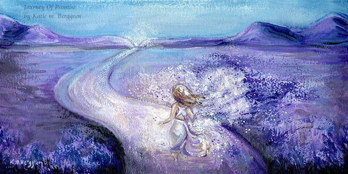 Woman running on path, purple spirited art print. Mothers Day gifts for single woman. Powerful girl gift. Confident young woman art. Beautiful and Sentimental girl gifts.