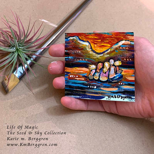 ►SOLD◄ Life Of Magic - Original Miniature Fine Art Painting on Paper
