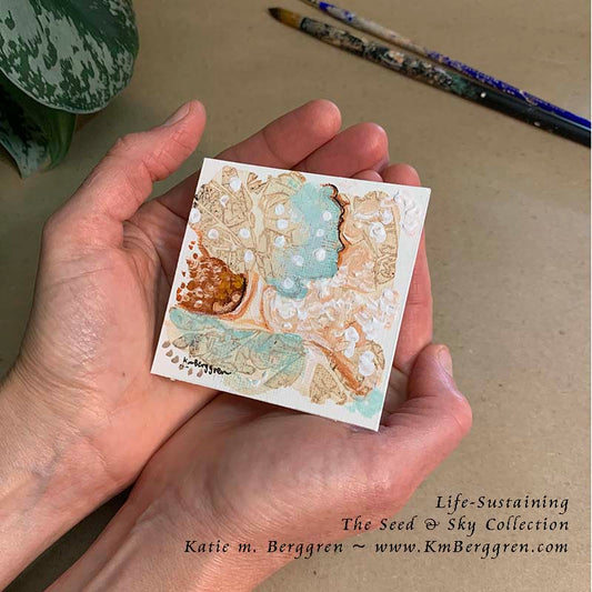 ►ONE AVAILABLE◄ Life-Sustaining - Original Miniature Fine Art Painting on Paper