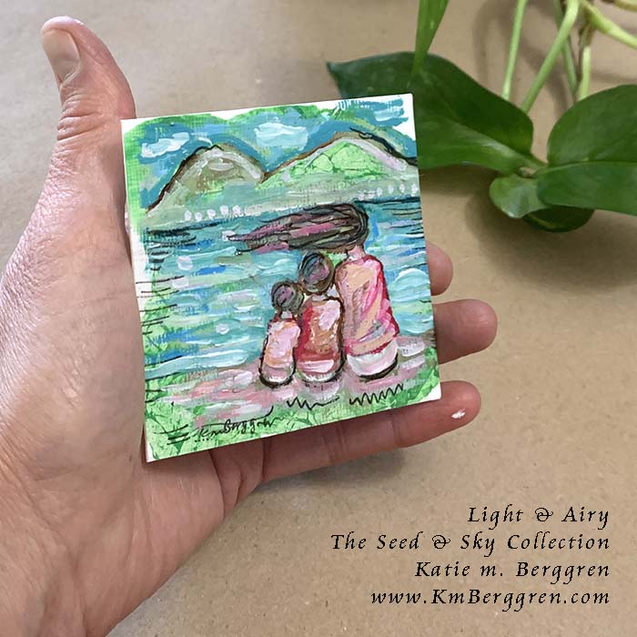►SOLD◄ Light & Airy - Original Miniature Fine Art Painting on Paper