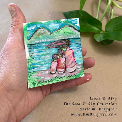 ►SOLD◄ Light & Airy - Original Miniature Fine Art Painting on Paper