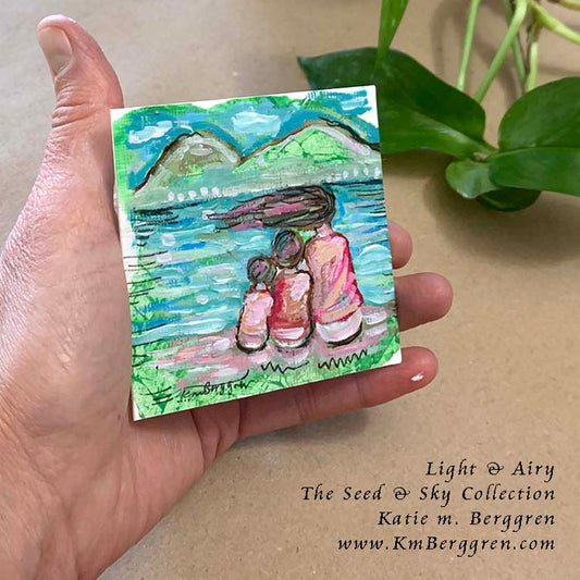 ►SOLD◄ Light & Airy - Original Miniature Fine Art Painting on Paper