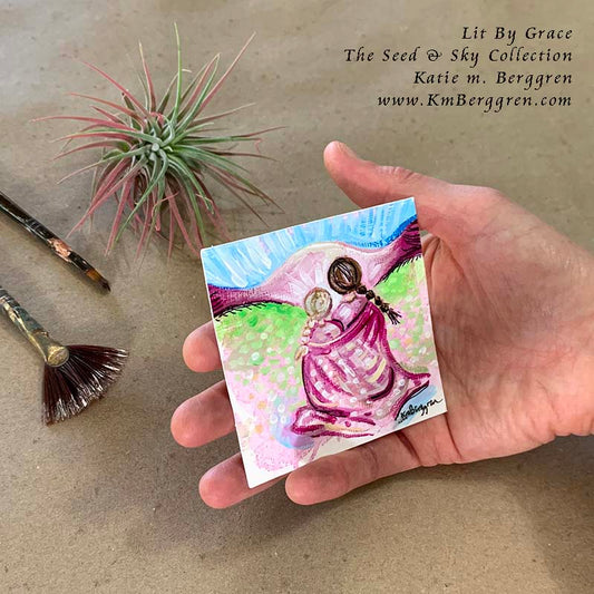 ►SOLD◄ Lit By Grace - Original Miniature Fine Art Painting on Paper