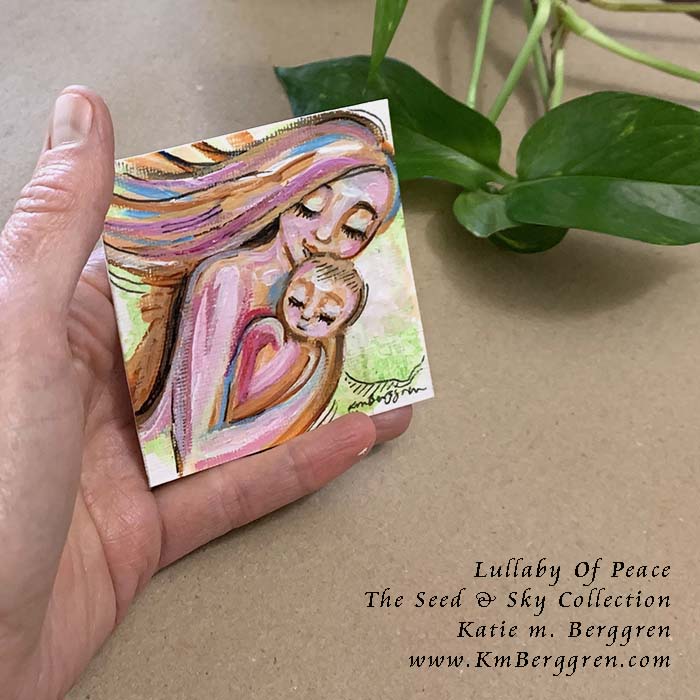 ►SOLD◄ Lullaby Of Peace - Original Miniature Fine Art Painting on Paper