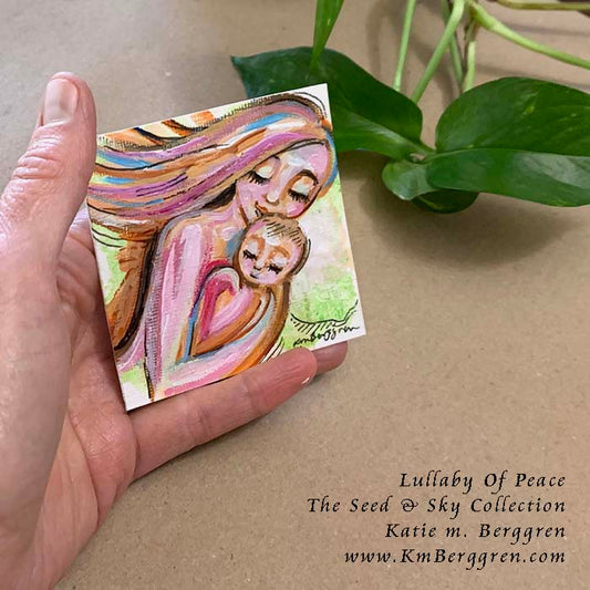 ►SOLD◄ Lullaby Of Peace - Original Miniature Fine Art Painting on Paper