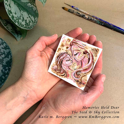 ►SOLD◄ Memories Held Dear - Original Miniature Fine Art Painting on Paper