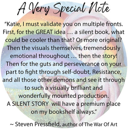 steven pressfield, war of art, art book, illustrated emotion book, stephen pressfield, presfield, the war of art book, book review silent story, kmberggren book review