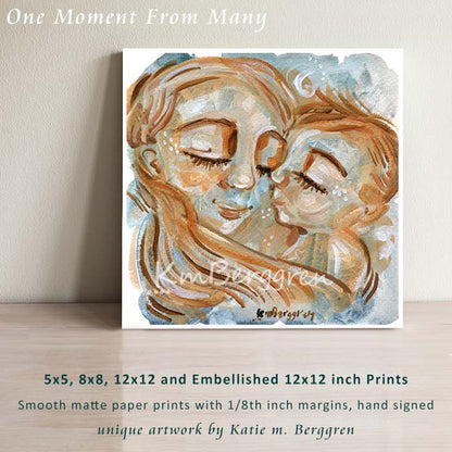 One Moment From Many - Red Haired Mother & Son Art Print