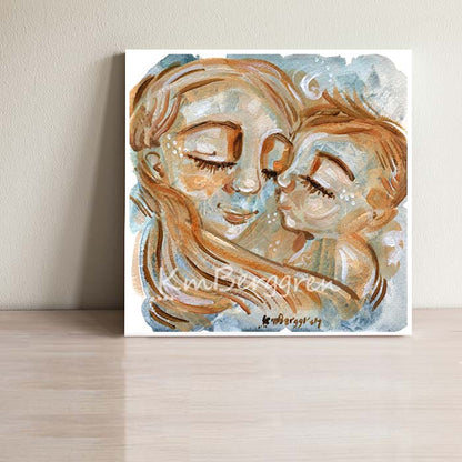 One Moment From Many - Red Haired Mother & Son Art Print