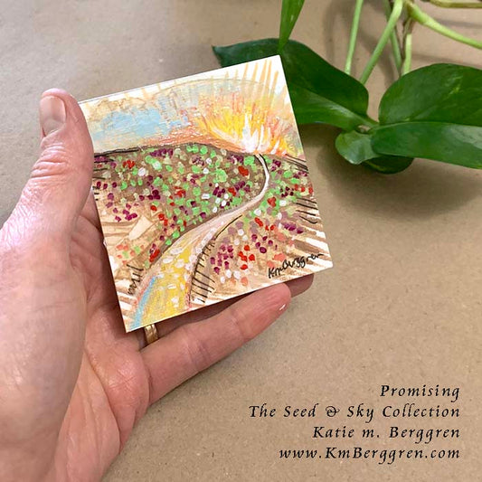 ►SOLD◄ Promising - Original Miniature Fine Art Painting on Paper