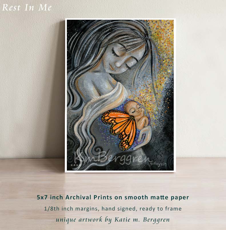 mother pregnant with butterfly baby, winged baby in womb, stillbirth, loss of baby, loss mom, mother with stillborn baby, condolence gift for mother who lost baby, black and white art with orange butterfly, monarch butterfly baby, spirit of god angel baby, baby in spirit, baby in heaven