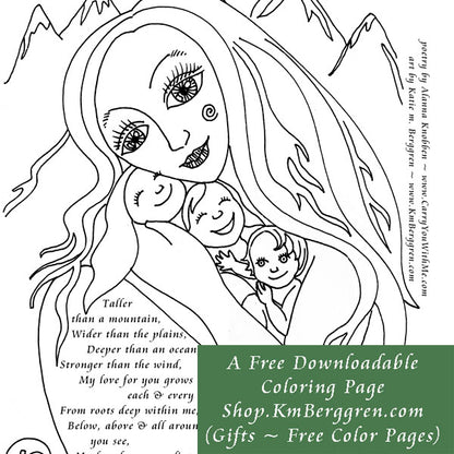 Free Inspirational Motherhood Coloring Pages - Not Sold Out: Downloadable!
