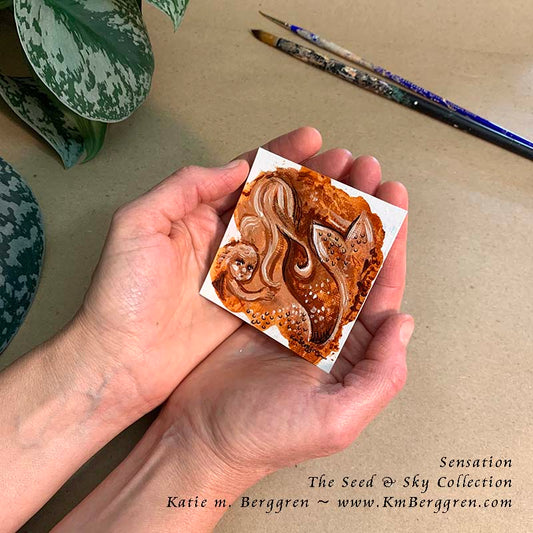 ►ONE AVAILABLE◄ Sensation - Original Miniature Fine Art Painting on Paper