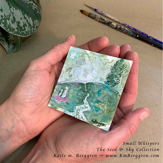 ►SOLD◄ Small Whispers - Original Miniature Fine Art Painting on Paper