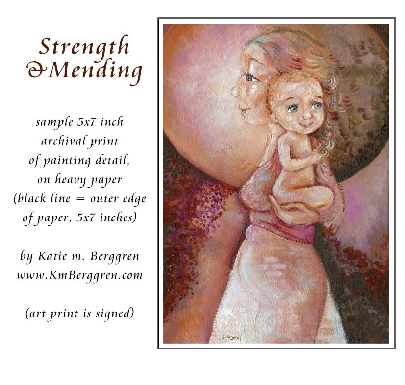 wall decor for women, art of protection, confident strong woman, warrior woman art, warrior mother art, warrior femail, inspirational girl art, wall art for women therapist, artwork for hope and motivation, kmberggren, km berggren, kimberggren motherhood art