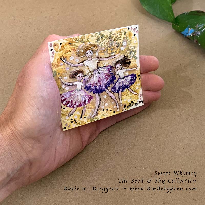 ►SOLD◄ Sweet Whimsy - Original Miniature Fine Art Painting on Paper