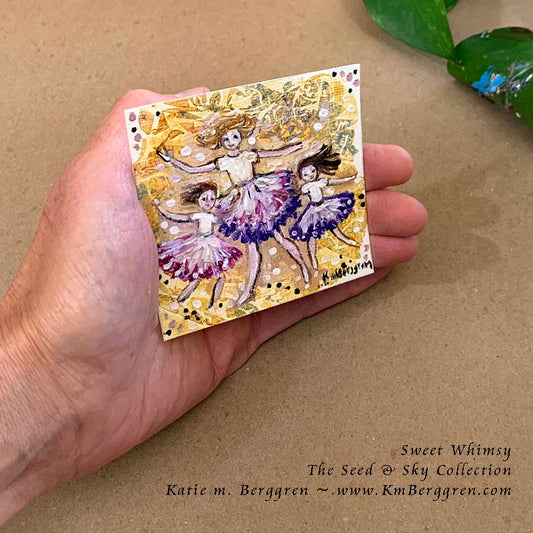 ►SOLD◄ Sweet Whimsy - Original Miniature Fine Art Painting on Paper
