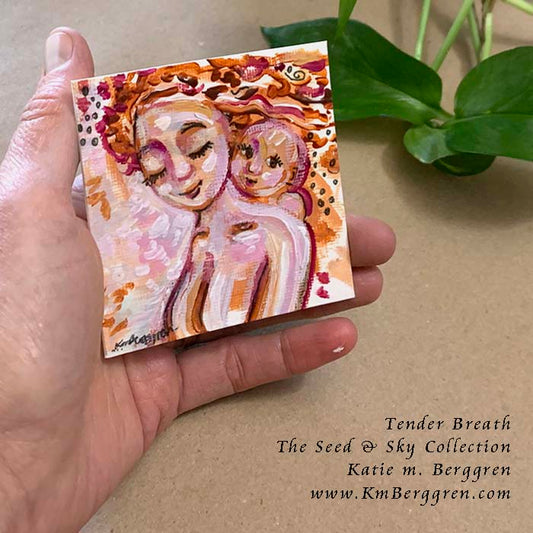 ►ONE AVAILABLE◄ Tender Breath - Original Miniature Fine Art Painting on Paper