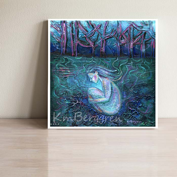 When Time Was Soft - Woman Rooted In Earth Art Print