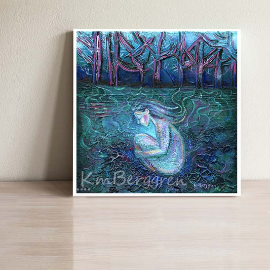 When Time Was Soft - Woman Rooted In Earth Art Print