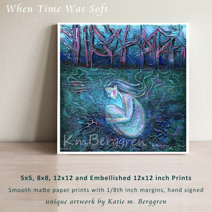 When Time Was Soft - Woman Rooted In Earth Art Print