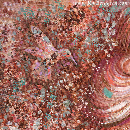 blonde-mother-daughter-hummingbirds-artwork-pink-birds-mom-girl-new-baby-painting-kmberggren