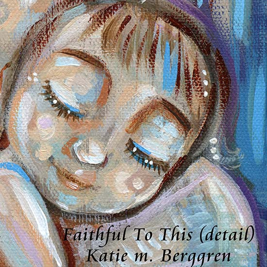 ►ONE AVAILABLE◄ Faithful To This - Original 8x16 inch Mother & Child Painting