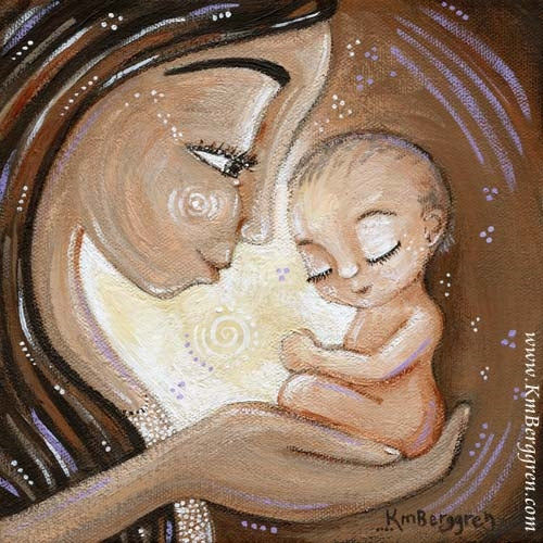 Authentic Paintings of Mama & Baby - KmBerggren – KmBerggren