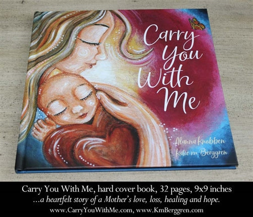 the carry you with me book cover by Alanna Knobben illustrated by KmBerggren